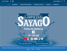 Tablet Screenshot of limpiezas-sayago.com